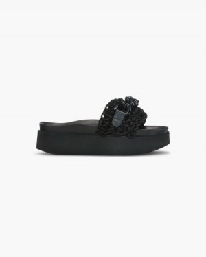 Sapatos INUIKII Woven Chain Plataforma Pretas Portugal | 563819BTV