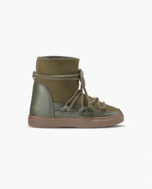 Tênis De Inverno INUIKII Classicos Wedge Verde Oliva Portugal | 361259YKP