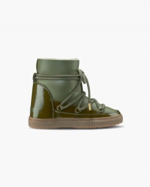 Tênis De Inverno INUIKII Gloss Wedge Verde Oliva Verdes Portugal | 849512HGB