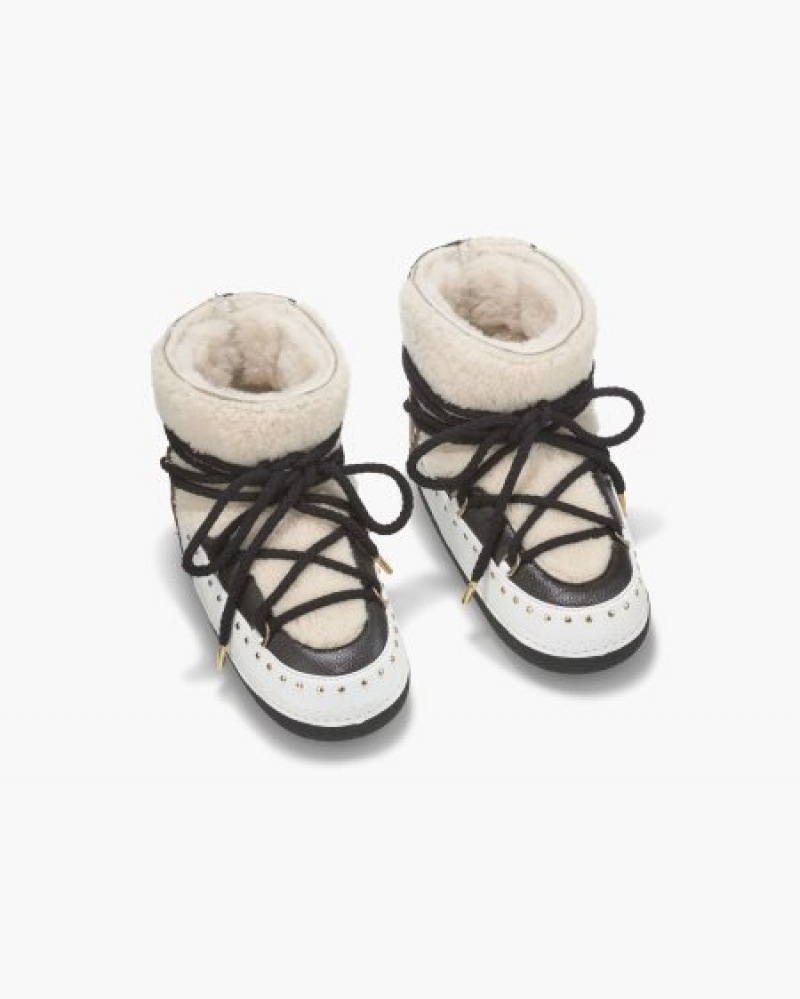 Botas de Inverno INUIKII Curly Rock Creme Portugal | 469582XCE