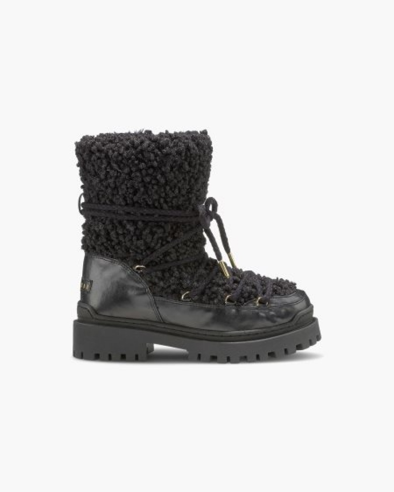 Botas de Inverno INUIKII Riccio Vegano Pretas Portugal | 803791XNQ