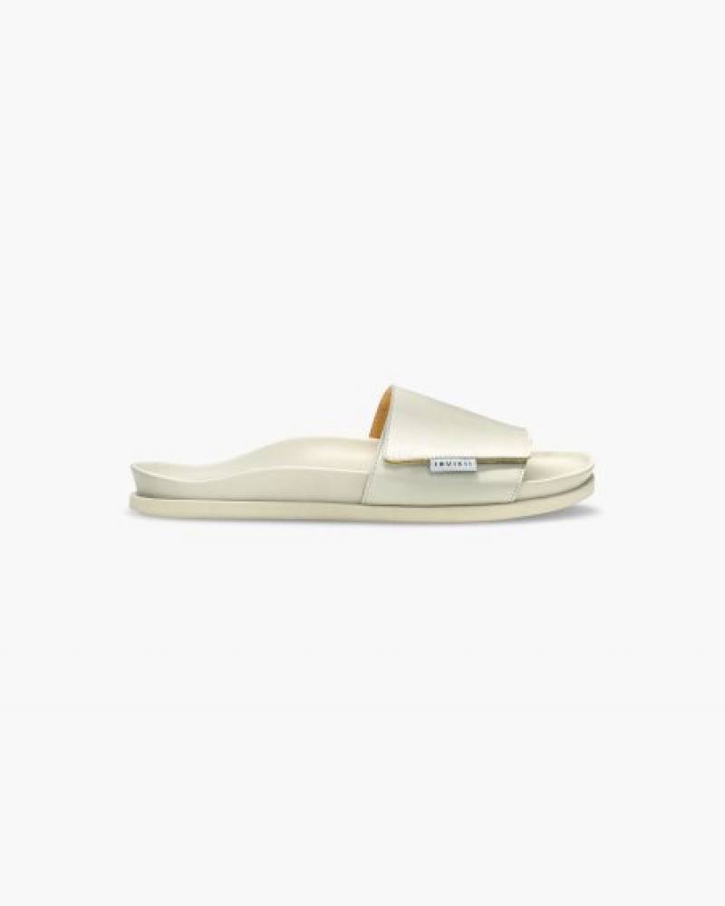 Chinelos INUIKII Arc Velcro Off-White Portugal | 132069EXI