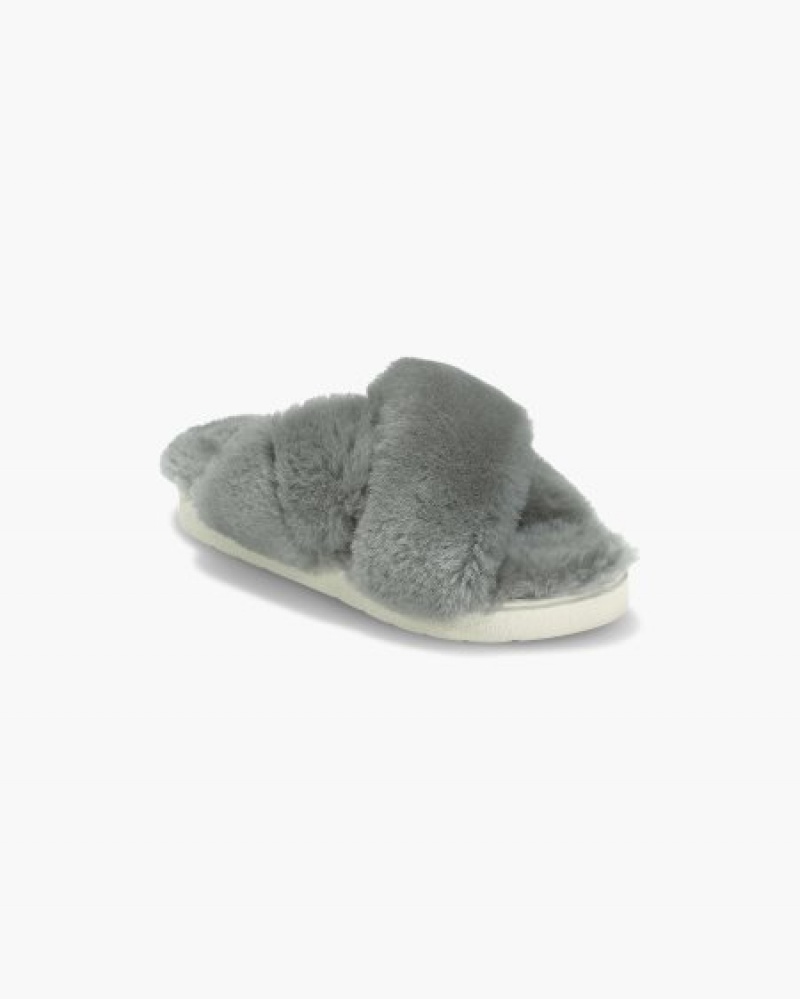 Chinelos INUIKII Classicos Shearling Luz Cinzentas Portugal | 602543OGE