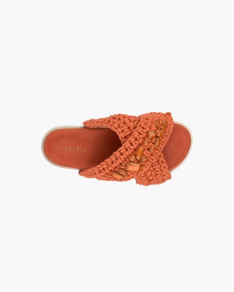 Chinelos INUIKII Woven Stones Laranja Portugal | 374519LXD