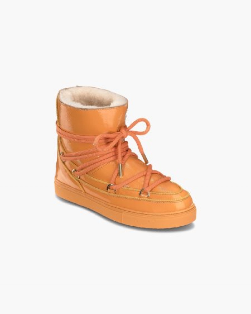 Sapatos Couro INUIKII Full Couro Naplack Laranja Portugal | 540762KXR