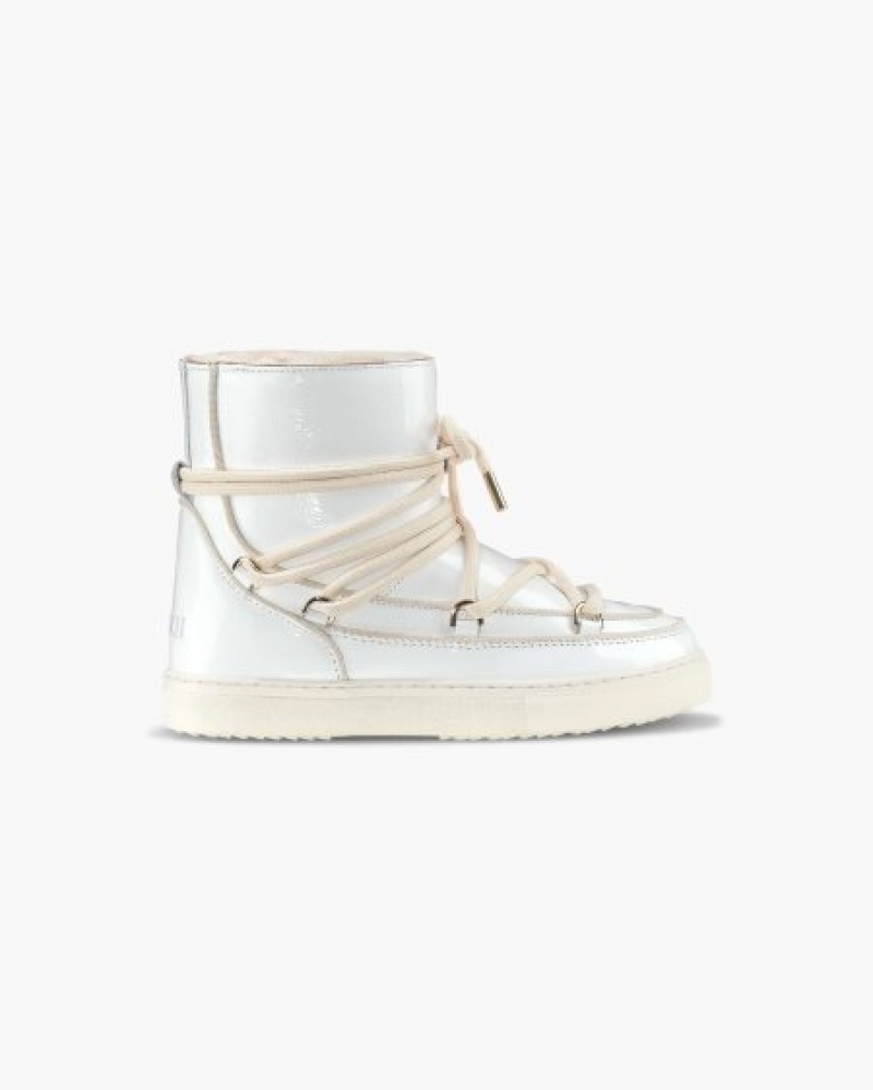 Sapatos Couro INUIKII Full Couro Naplack Off-White Portugal | 425078GRX