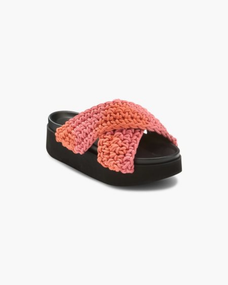 Sapatos INUIKII Plataforma Woven Batic Rosa Portugal | 947152OAP