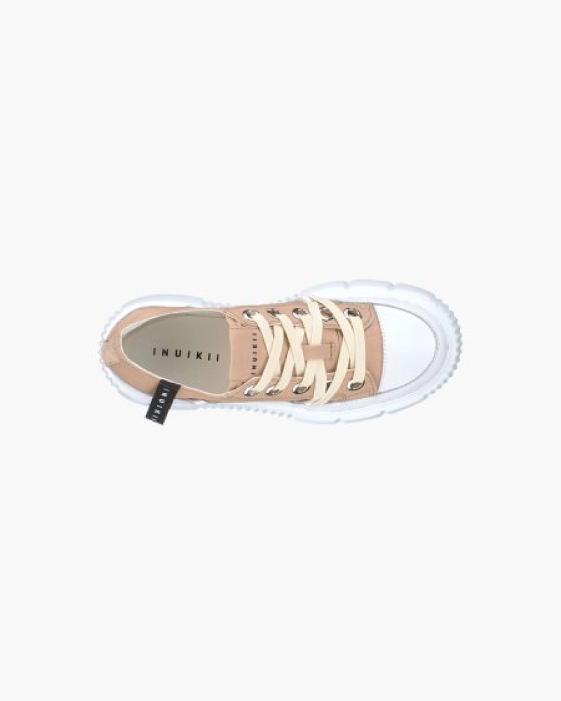 Sapatos Lona INUIKII Matilda Lona Low 23 Sand Portugal | 756830YEP