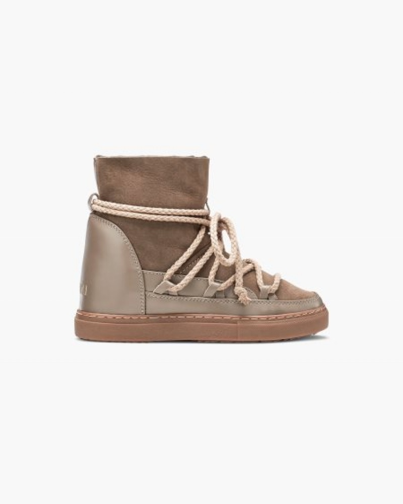 Tênis De Inverno INUIKII Classicos Wedge Taupe Portugal | 627153IWU