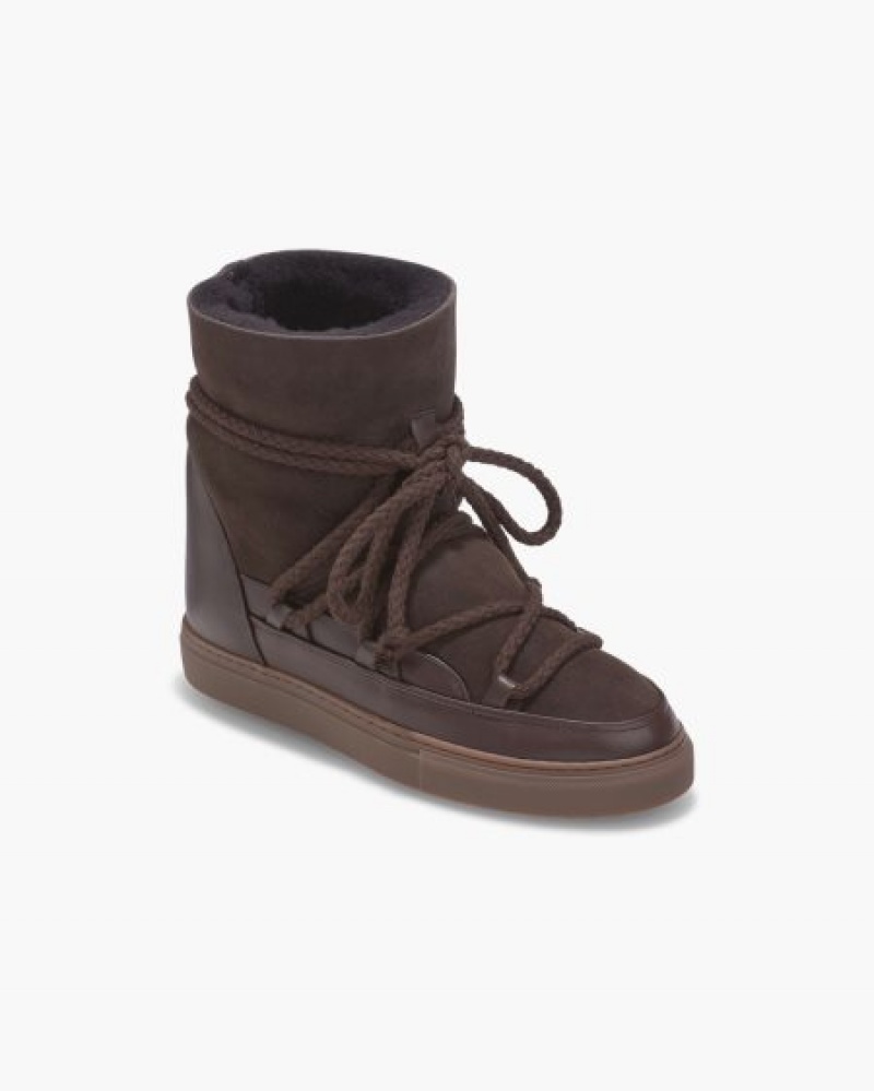 Tênis De Inverno INUIKII Classicos Wedge Marrom Escuro Portugal | 312498BNI