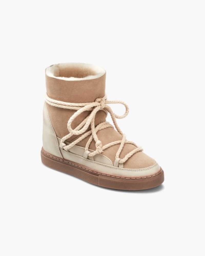 Tênis De Inverno INUIKII Classicos Wedge Bege Portugal | 376140TBU