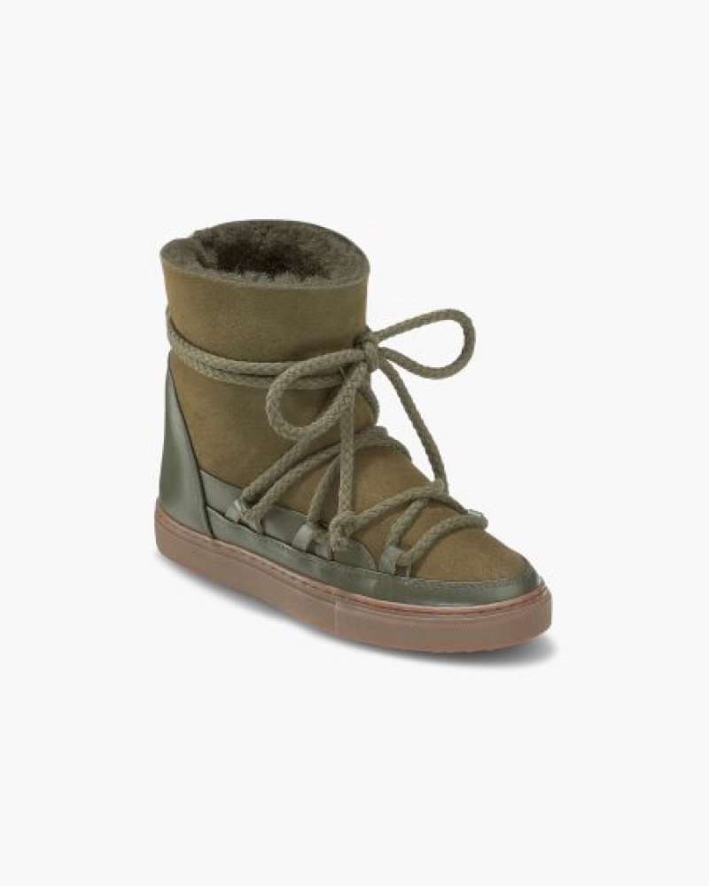 Tênis De Inverno INUIKII Classicos Wedge Verde Oliva Portugal | 361259YKP