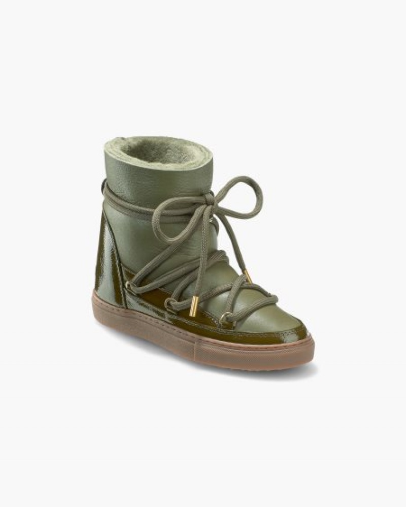 Tênis De Inverno INUIKII Gloss Wedge Verdes Portugal | 319547DHU