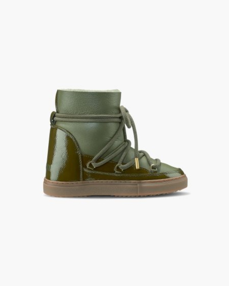 Tênis De Inverno INUIKII Gloss Wedge Verdes Portugal | 319547DHU